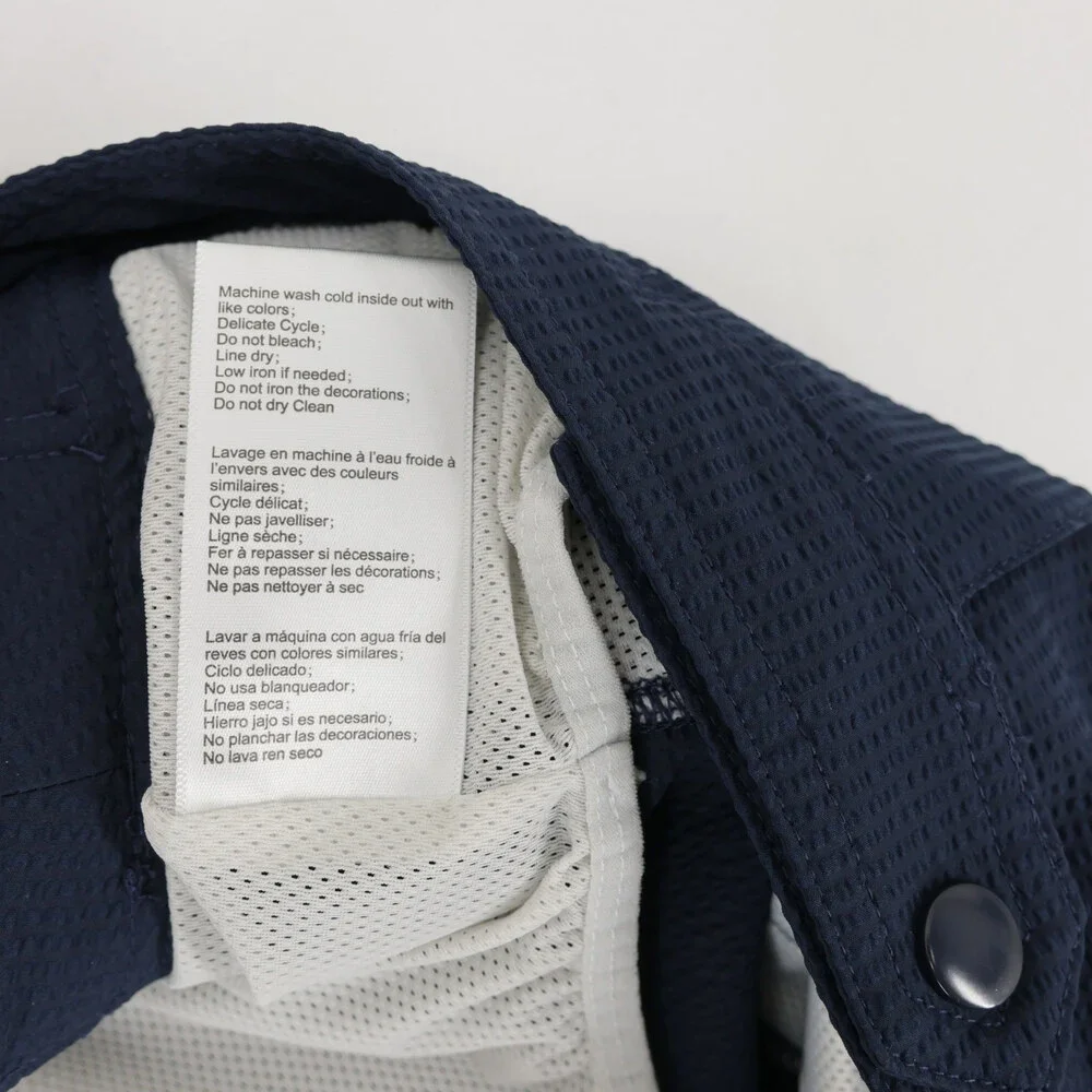 Swims Paloma Swim Shorts Mens 36 Navy Seersucker Tailored Side Adjuster